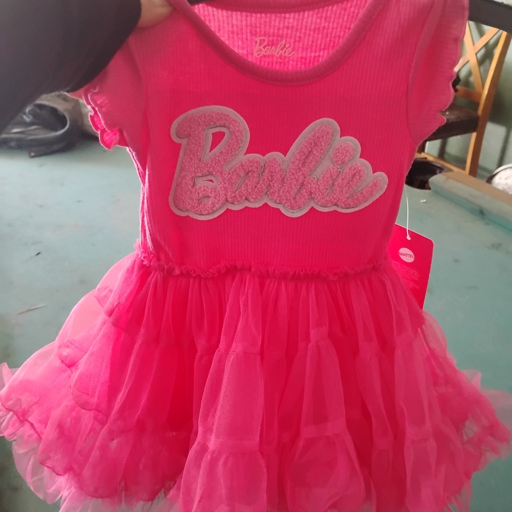 Barbie Pink Kids Casual Dress